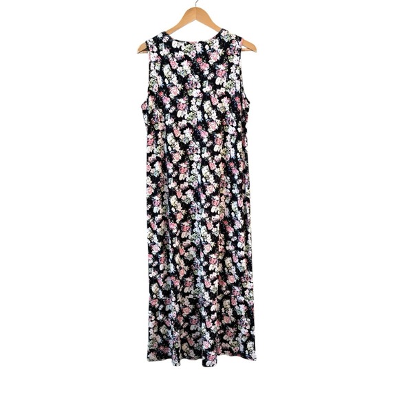 J. Jill Wearever Collection Womens‎ Floral Boho Dress Size M Midi Beach Resort - Picture 3 of 9